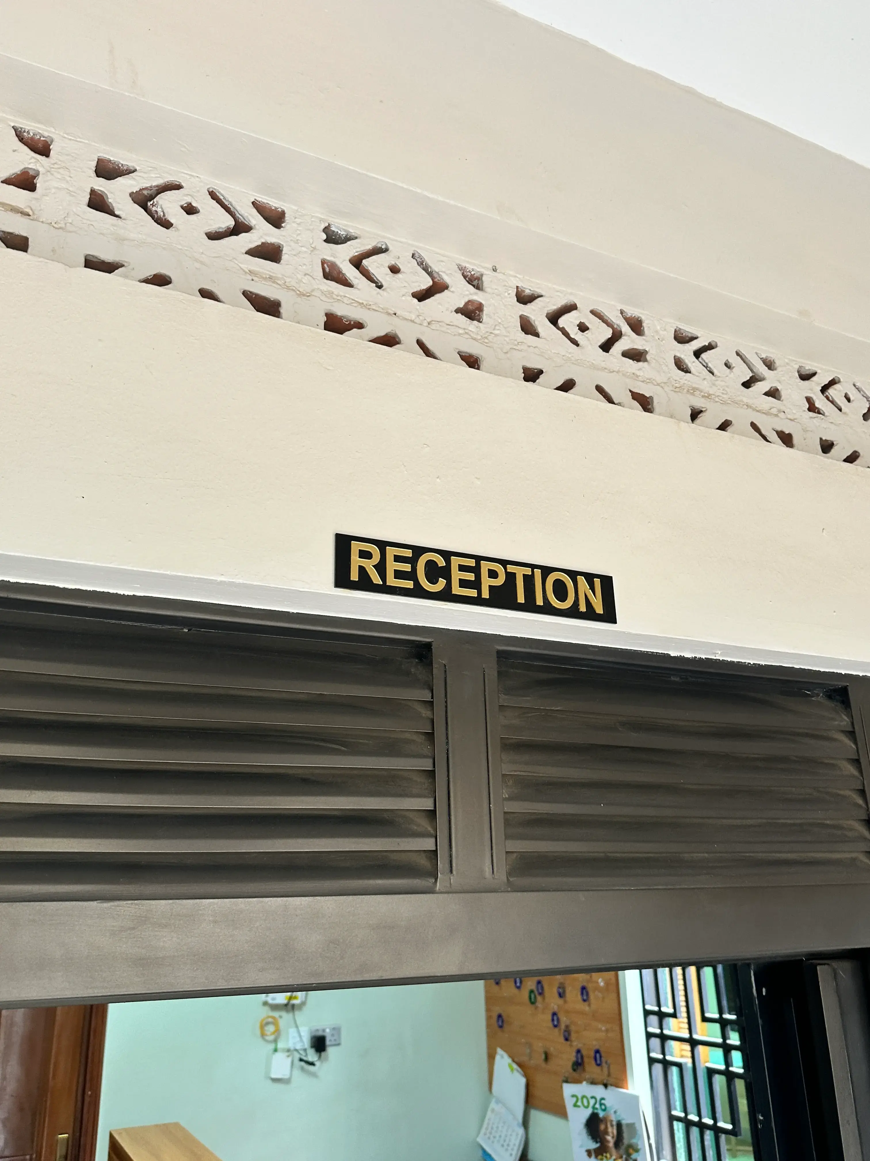 Accommodation reception